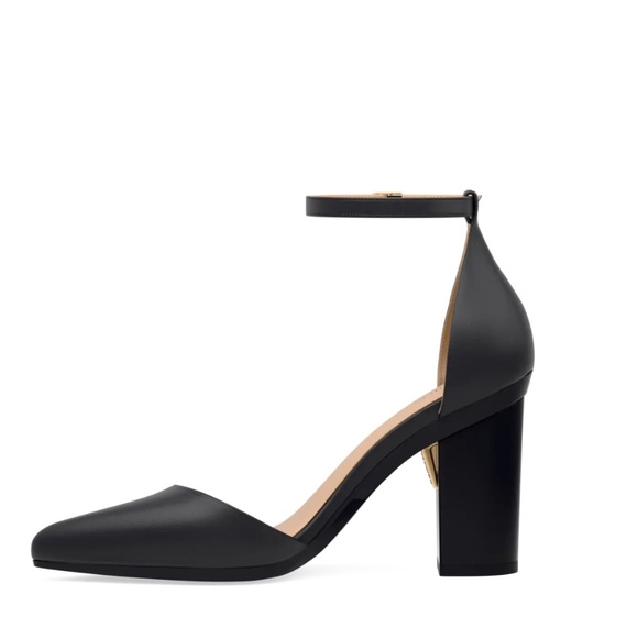 Pashion Convertible Heels to Flats- 4” Block D’Orsay Black - Picture 4 of 9